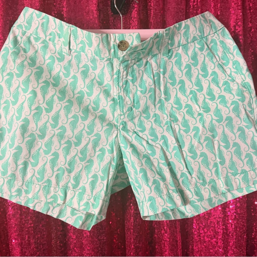Old Navy Aqua Seahorse Pattern Women's Shorts